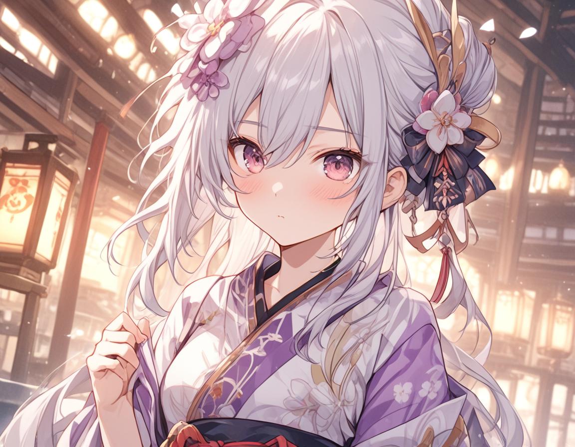 Loli Girl in Traditional Kimono - AI视频生成器