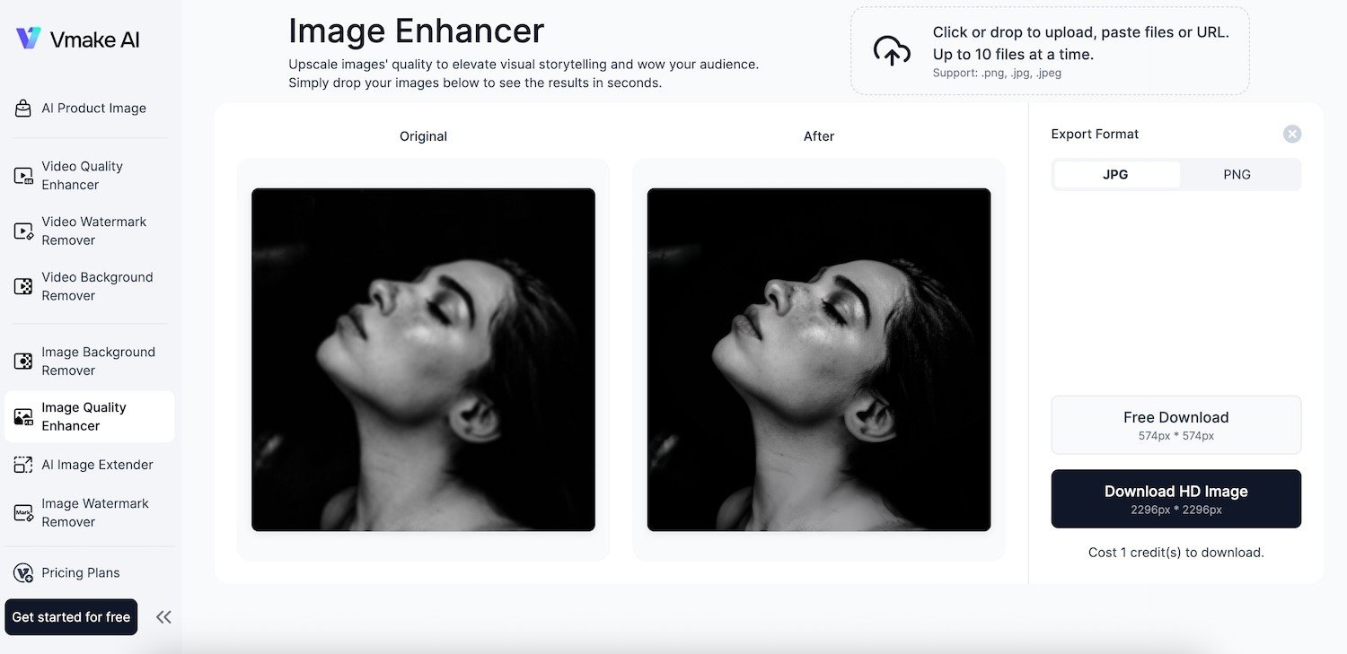 Vmake AI Image Enhancer